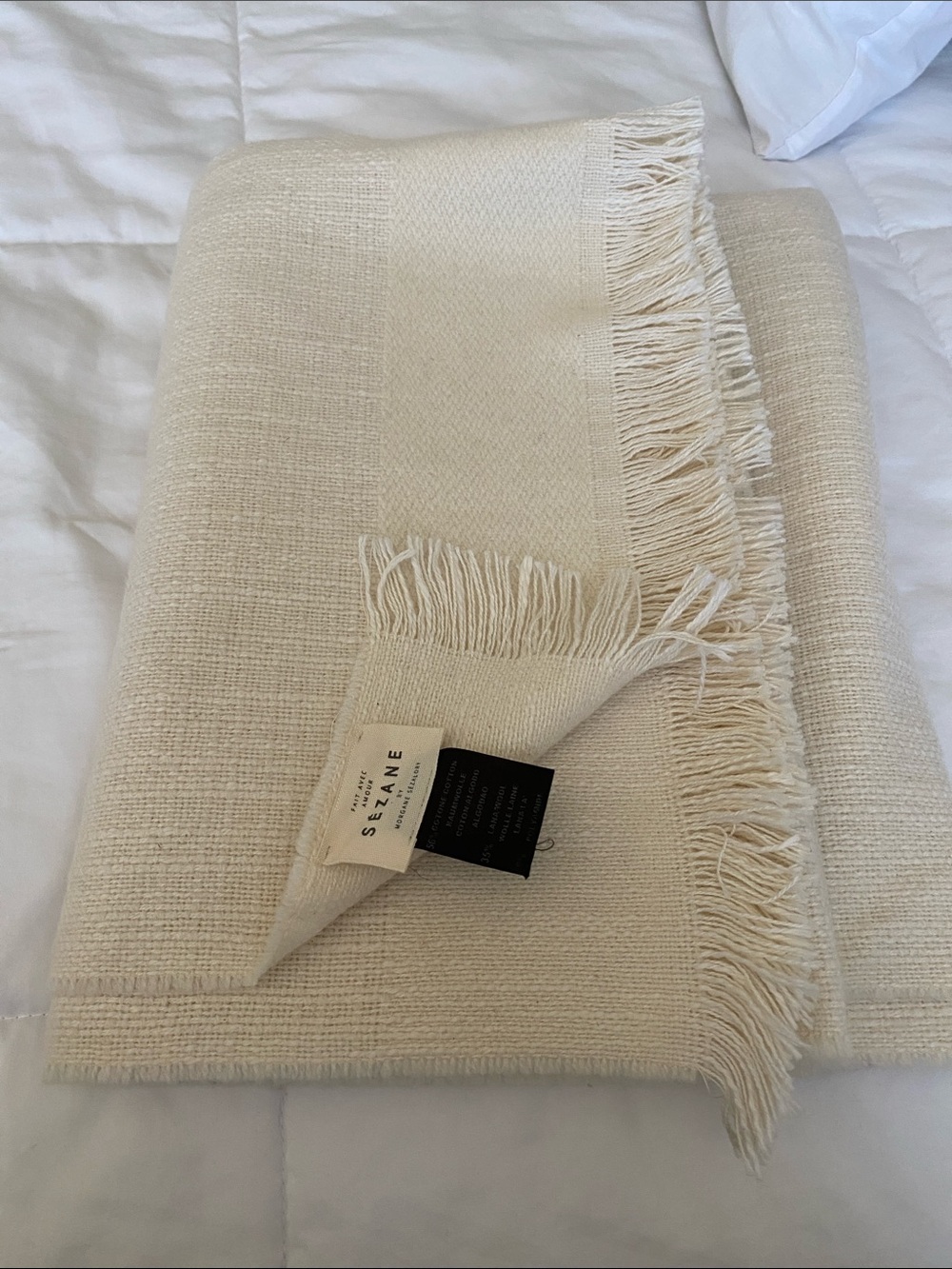 Sezane fringe scarf
